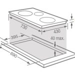 Kích Thước Bếp Điện Từ 3 Vùng Nấu Fagor IF-730AS 3000W Cảm Ứng