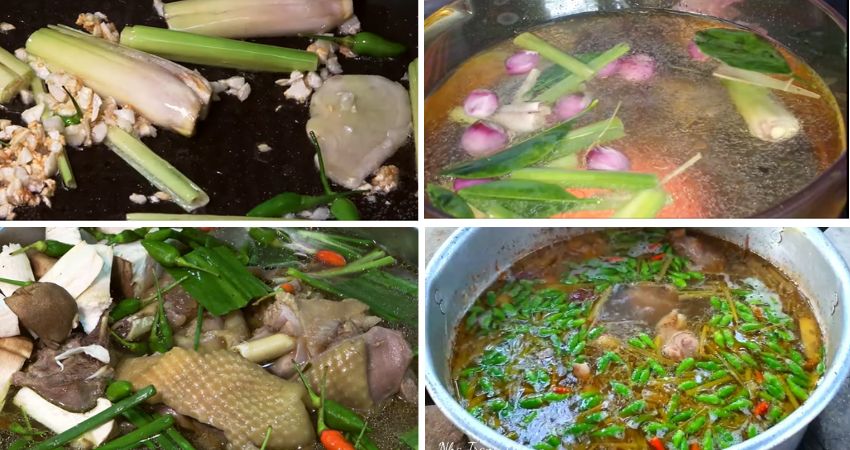 Cách Nấu Lẩu Gà Ớt Hiểm Cay Nồng, Vừa Ăn Vừa Hít Hà Khen Ngon 9 - Nau Lau Ga Ot Hiem