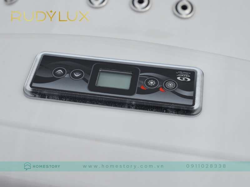 Bảng điều khiển hiện đại của bồn tắm jacuzzi Rudylux RD-808B