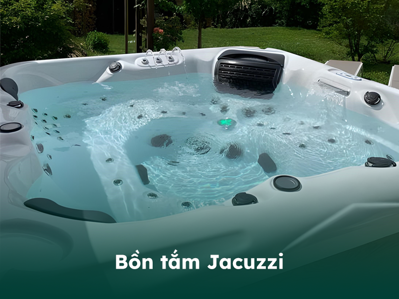 Bồn tắm Jacuzzi đã trở thành biểu tượng của sự xa hoa và tiện ích