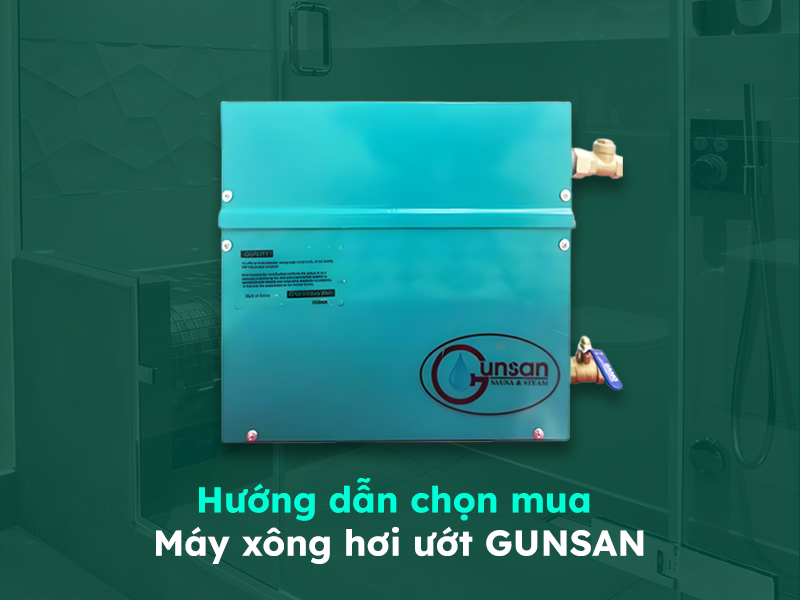 Hướng dẫn cách chọn mua máy xông hơi ướt Gunsan